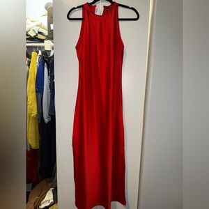 SHEIN Red Sleeveless Maxi Dress